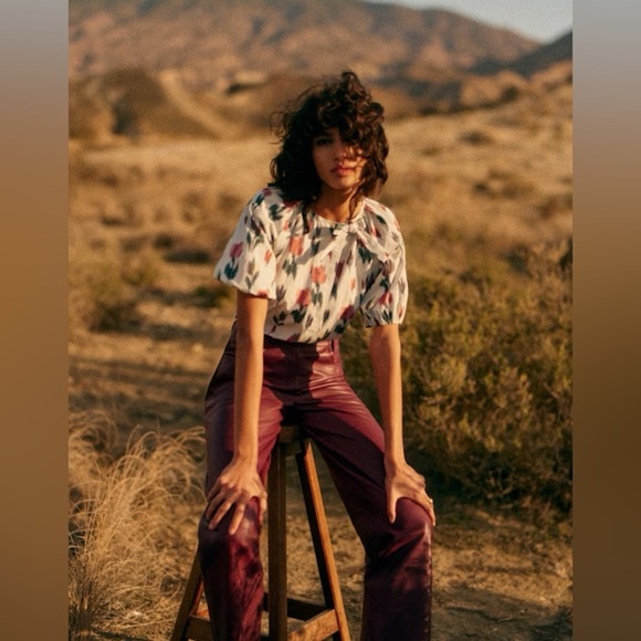 Sezane Tops - NWT SEZANE Florica Blouse Daliana Print US4